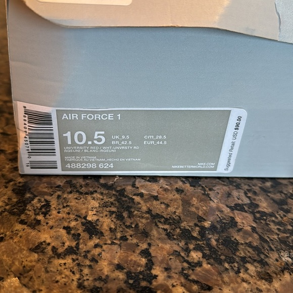 Nike Air Force 1 Black pearl Glitter Sneakers EUC 10.5 - Picture 16 of 17